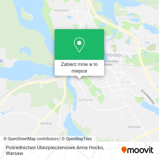 Mapa Pośrednictwo Ubezpieczeniowe Anna Hocko