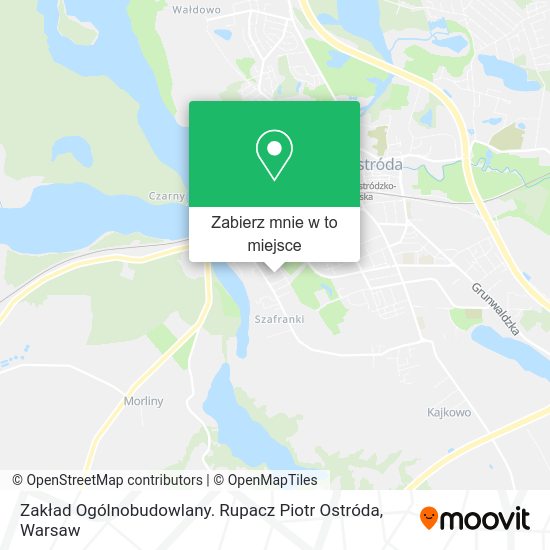 Mapa Zakład Ogólnobudowlany. Rupacz Piotr Ostróda