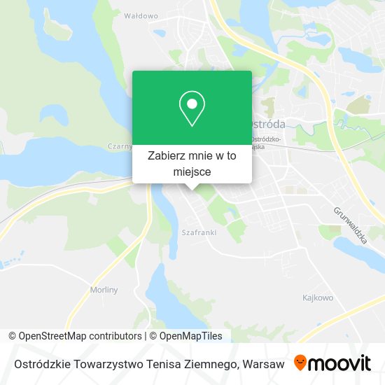 Mapa Ostródzkie Towarzystwo Tenisa Ziemnego