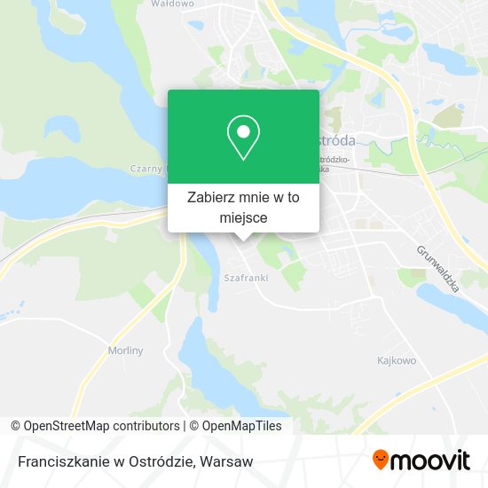 Mapa Franciszkanie w Ostródzie