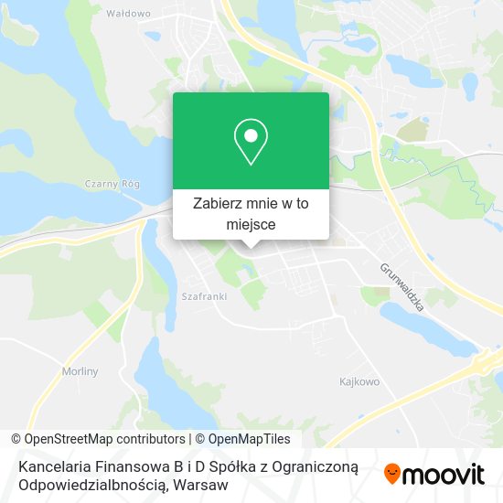 Mapa Kancelaria Finansowa B i D Spółka z Ograniczoną Odpowiedzialbnością