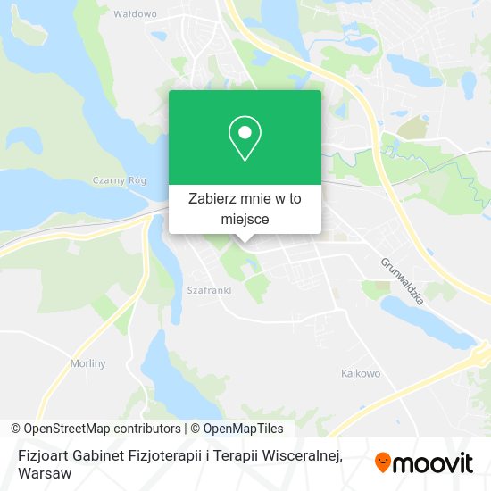 Mapa Fizjoart Gabinet Fizjoterapii i Terapii Wisceralnej