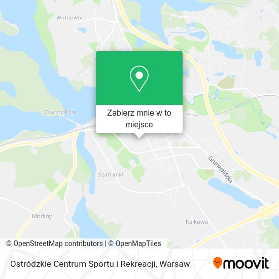 Mapa Ostródzkie Centrum Sportu i Rekreacji