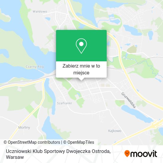 Mapa Uczniowski Klub Sportowy Dwojeczka Ostroda