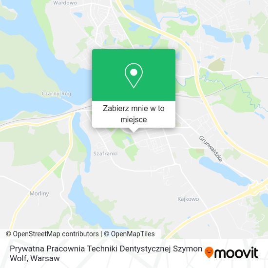 Mapa Prywatna Pracownia Techniki Dentystycznej Szymon Wolf