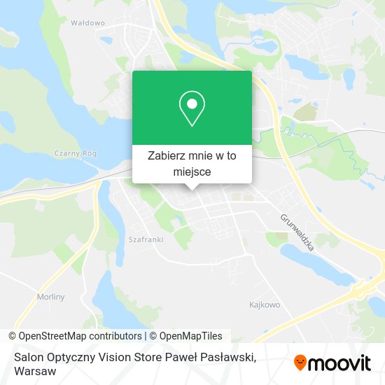 Mapa Salon Optyczny Vision Store Paweł Pasławski