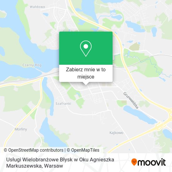 Mapa Usługi Wielobranżowe Błysk w Oku Agnieszka Markuszewska