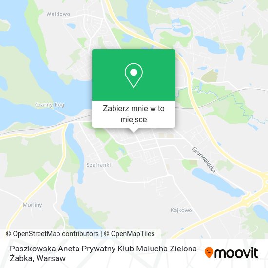 Mapa Paszkowska Aneta Prywatny Klub Malucha Zielona Żabka