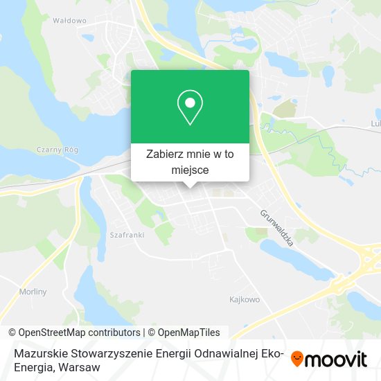 Mapa Mazurskie Stowarzyszenie Energii Odnawialnej Eko-Energia