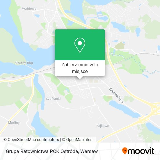 Mapa Grupa Ratownictwa PCK Ostróda