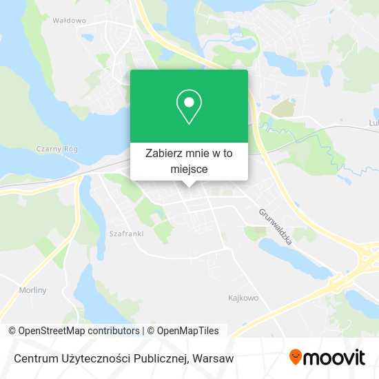 Mapa Centrum Użyteczności Publicznej