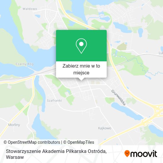 Mapa Stowarzyszenie Akademia Piłkarska Ostróda