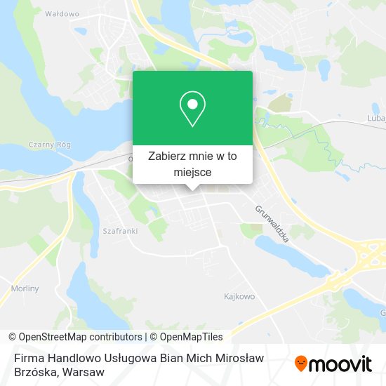 Mapa Firma Handlowo Usługowa Bian Mich Mirosław Brzóska