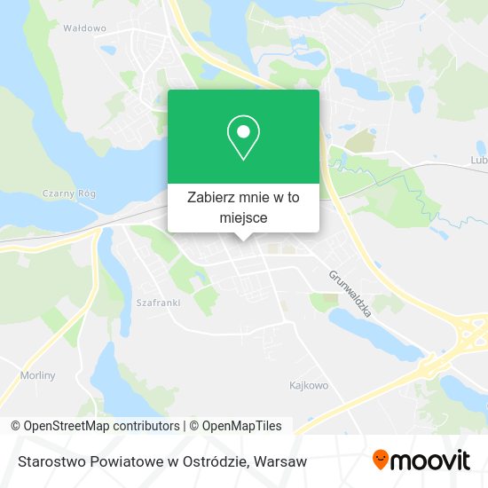 Mapa Starostwo Powiatowe w Ostródzie