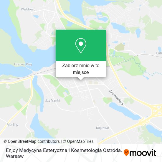 Mapa Enjoy Medycyna Estetyczna i Kosmetologia Ostróda