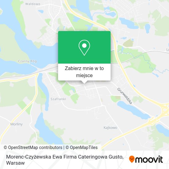 Mapa Morenc-Czyżewska Ewa Firma Cateringowa Gusto