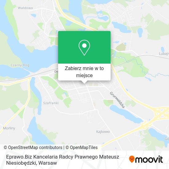 Mapa Eprawo.Biz Kancelaria Radcy Prawnego Mateusz Niesiobędzki