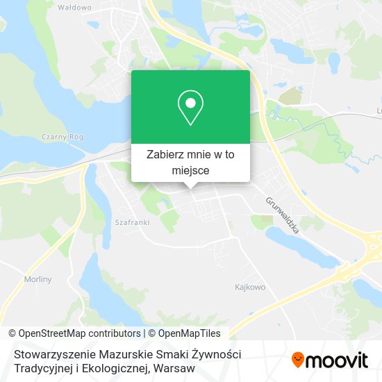 Mapa Stowarzyszenie Mazurskie Smaki Żywności Tradycyjnej i Ekologicznej