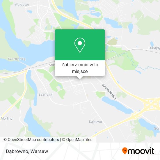 Mapa Dąbrówno