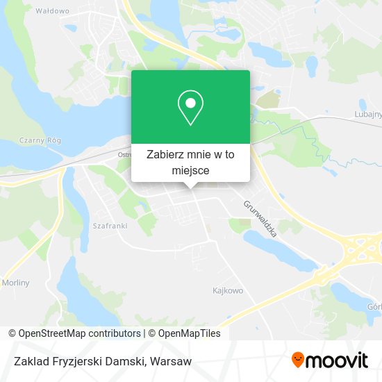 Mapa Zaklad Fryzjerski Damski