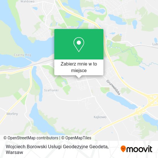 Mapa Wojciech Borowski Usługi Geodezyjne Geodeta