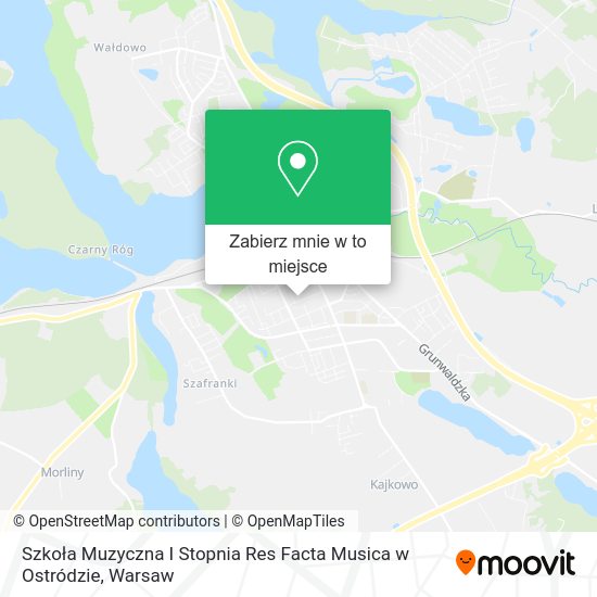 Mapa Szkoła Muzyczna I Stopnia Res Facta Musica w Ostródzie