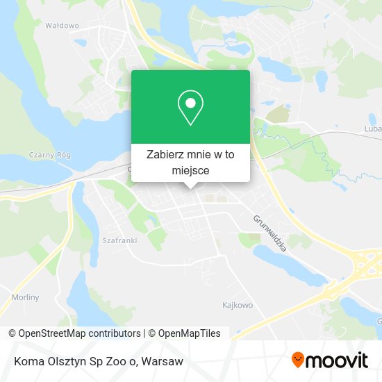 Mapa Koma Olsztyn Sp Zoo o