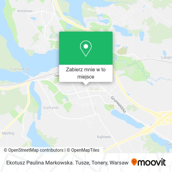 Mapa Ekotusz Paulina Markowska. Tusze, Tonery