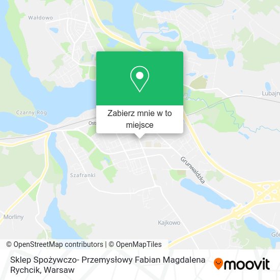 Mapa Sklep Spożywczo- Przemysłowy Fabian Magdalena Rychcik