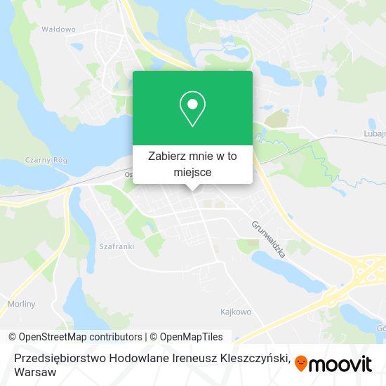 Mapa Przedsiębiorstwo Hodowlane Ireneusz Kleszczyński