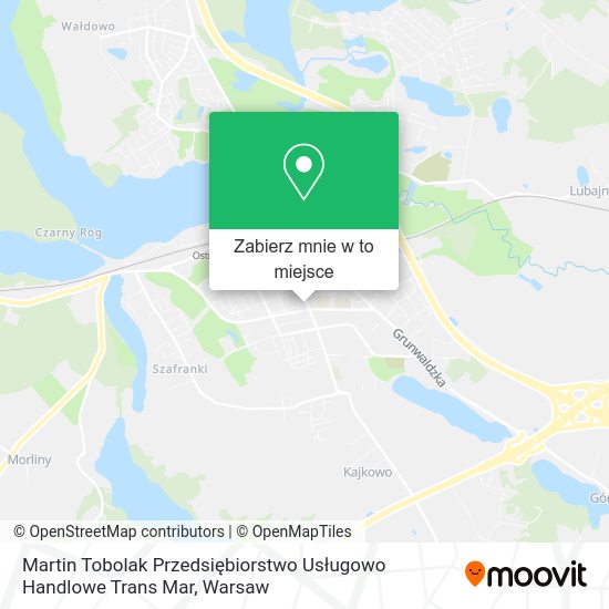 Mapa Martin Tobolak Przedsiębiorstwo Usługowo Handlowe Trans Mar