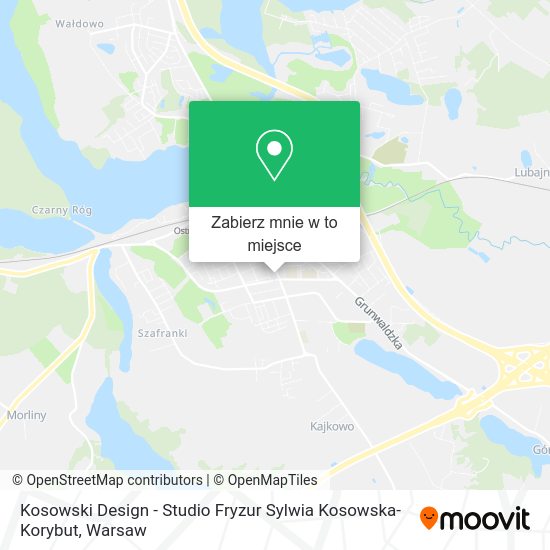 Mapa Kosowski Design - Studio Fryzur Sylwia Kosowska- Korybut