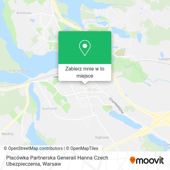 Mapa Placówka Partnerska Generali Hanna Czech Ubezpieczenia