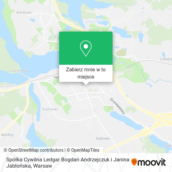 Mapa Spółka Cywilna Ledgar Bogdan Andrzejczuk i Janina Jabłońska