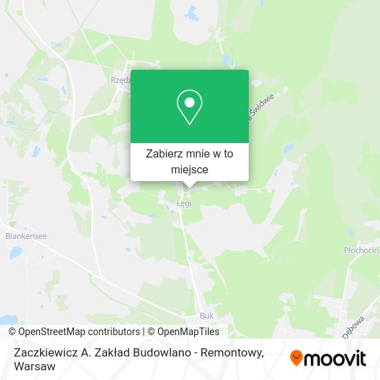 Mapa Zaczkiewicz A. Zakład Budowlano - Remontowy