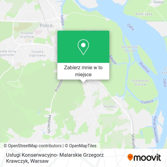 Mapa Usługi Konserwacyjno- Malarskie Grzegorz Krawczyk