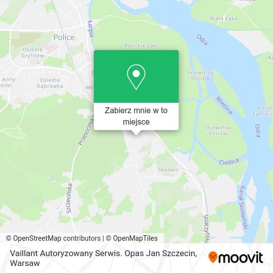 Mapa Vaillant Autoryzowany Serwis. Opas Jan Szczecin