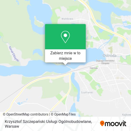 Mapa Krzysztof Szczepański Usługi Ogólnobudowlane