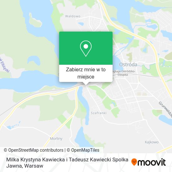 Mapa Milka Krystyna Kawiecka i Tadeusz Kawiecki Spolka Jawna