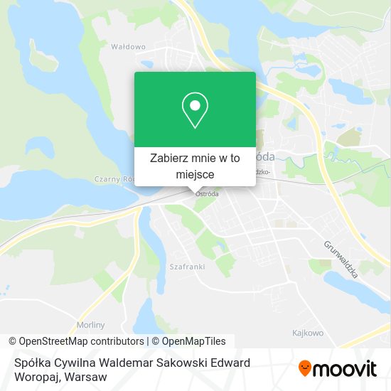 Mapa Spółka Cywilna Waldemar Sakowski Edward Woropaj