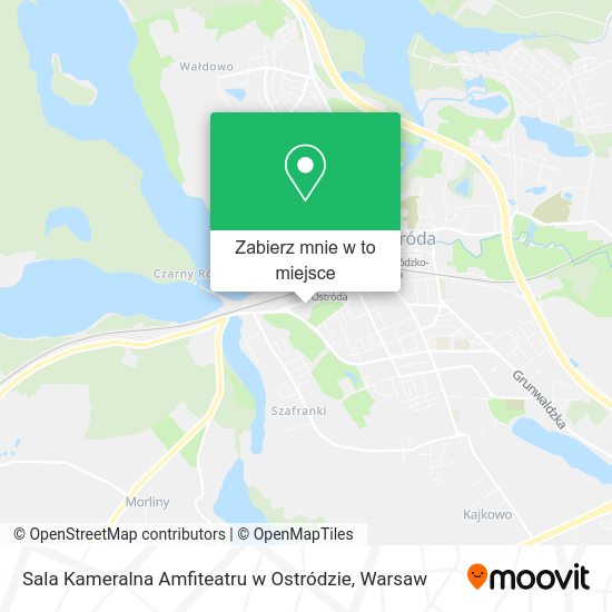 Mapa Sala Kameralna Amfiteatru w Ostródzie