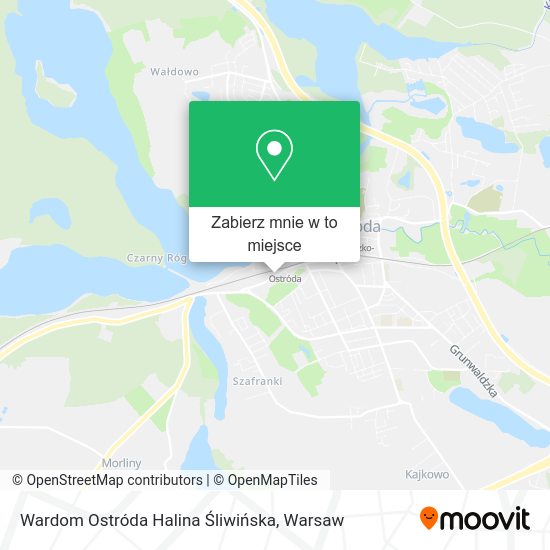 Mapa Wardom Ostróda Halina Śliwińska