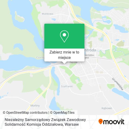 Mapa Niezależny Samorządowy Związek Zawodowy Solidarność Komisja Oddziałowa