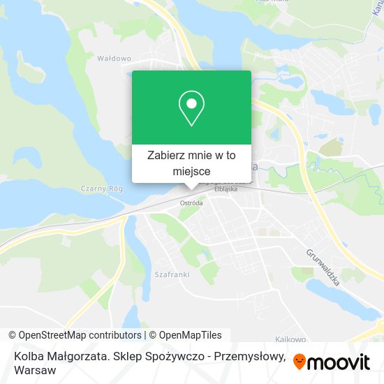 Mapa Kolba Małgorzata. Sklep Spożywczo - Przemysłowy