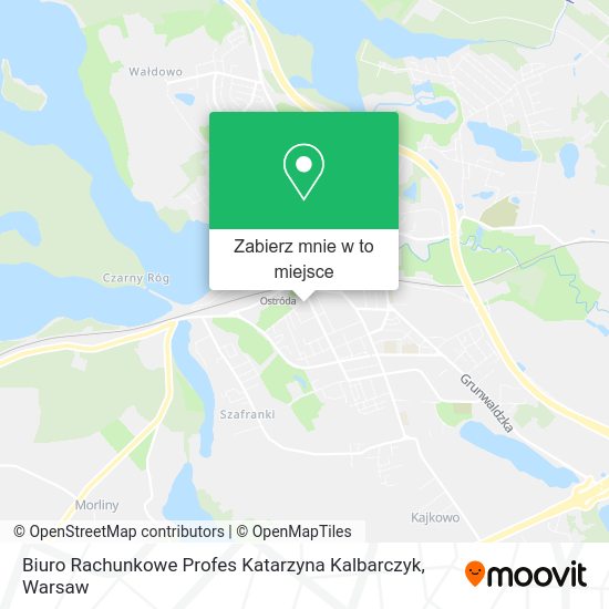 Mapa Biuro Rachunkowe Profes Katarzyna Kalbarczyk