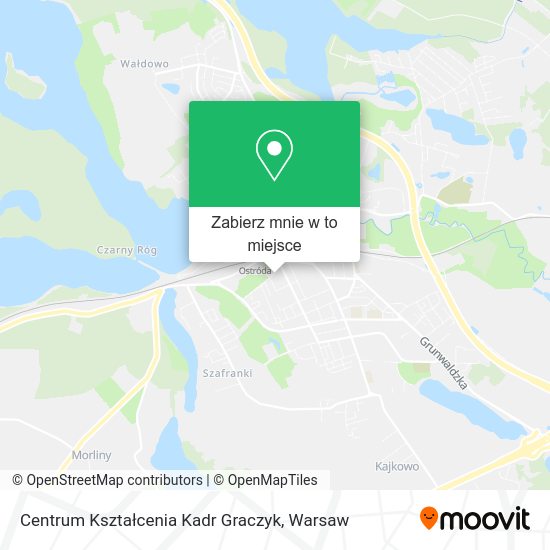 Mapa Centrum Kształcenia Kadr Graczyk