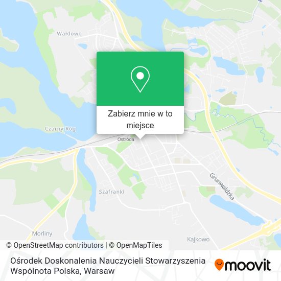 Mapa Ośrodek Doskonalenia Nauczycieli Stowarzyszenia Wspólnota Polska