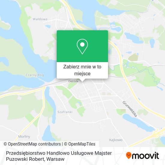 Mapa Przedsiębiorstwo Handlowo Usługowe Majster Puzowski Robert