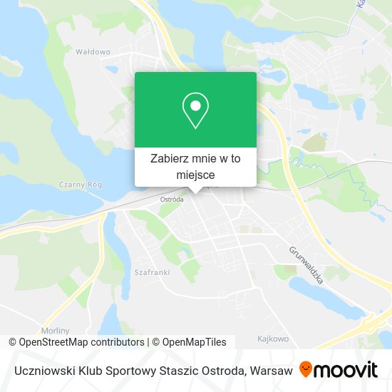 Mapa Uczniowski Klub Sportowy Staszic Ostroda