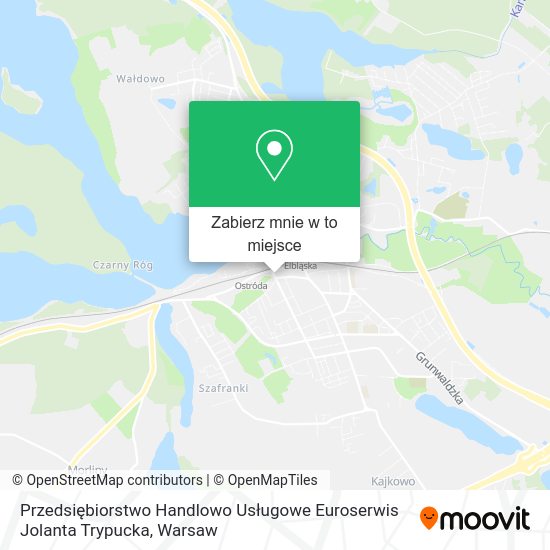 Mapa Przedsiębiorstwo Handlowo Usługowe Euroserwis Jolanta Trypucka